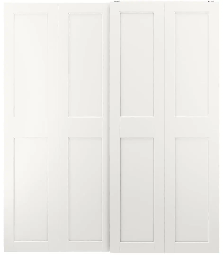 Dulap-cupe Ikea Pax/Grimo cu cadru 200x66x236 (Alb)