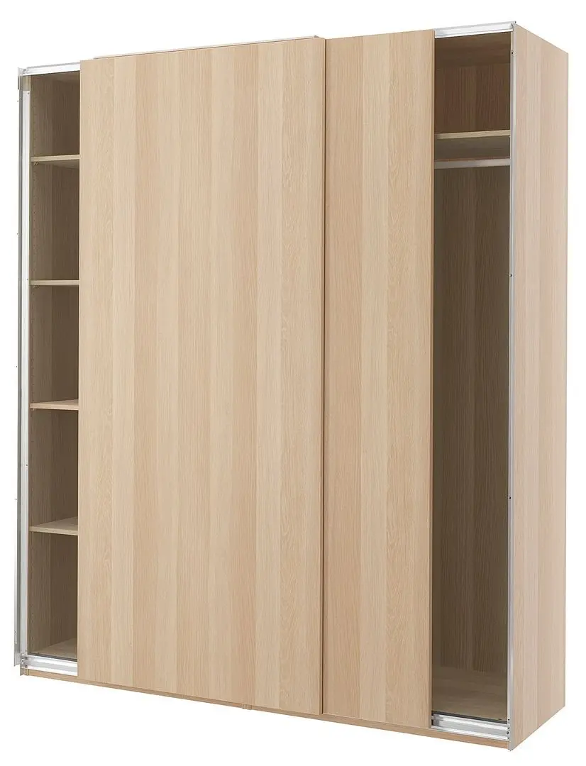 Dulap-cupe Ikea Pax/Hasvik 200x66x236 (Aspect Stejar Antichizat) - 2