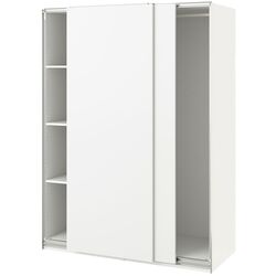 Dulap-cupe Ikea Pax/Hasvik bara/rafturi 150x66x201 (Alb) Thumb