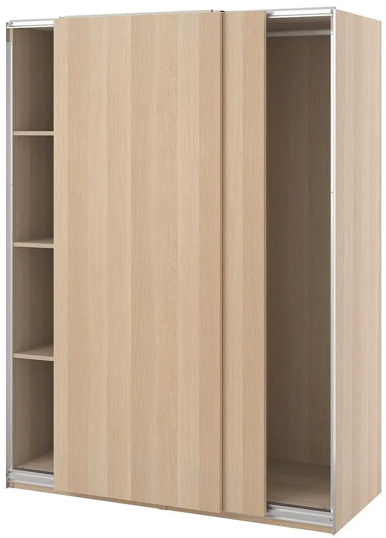 Dulap-cupe Ikea Pax/Hasvik bara/rafturi 150x66x201 (Aspect Stejar Antichizat)