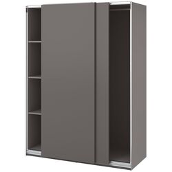 Dulap-cupe Ikea Pax/Hasvik bara/rafturi 150x66x201 (Gri-inchis) Thumb