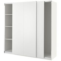 Dulap-cupe Ikea Pax/Hasvik bara/rafturi 200x66x201 (Alb) Thumb