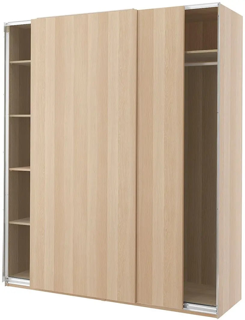 Dulap-cupe Ikea Pax/Hasvik bara/rafturi 200x66x236 (Aspect Stejar Antichizat)