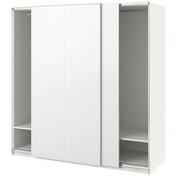 Dulap-cupe Ikea Pax/Hasvik bare/rafturi 200x66x201 (Alb) Thumb