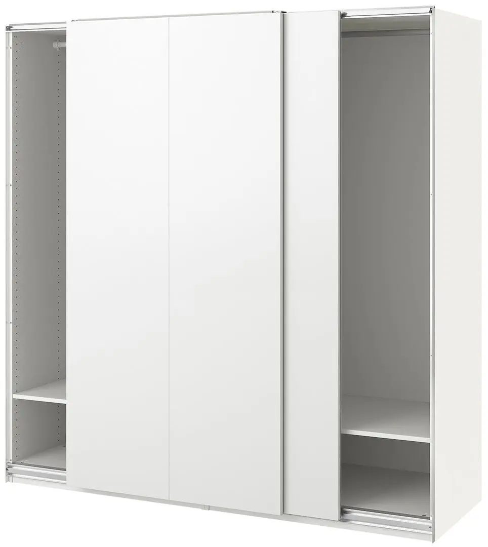 Dulap-cupe Ikea Pax/Hasvik bare/rafturi 200x66x201 (Alb)