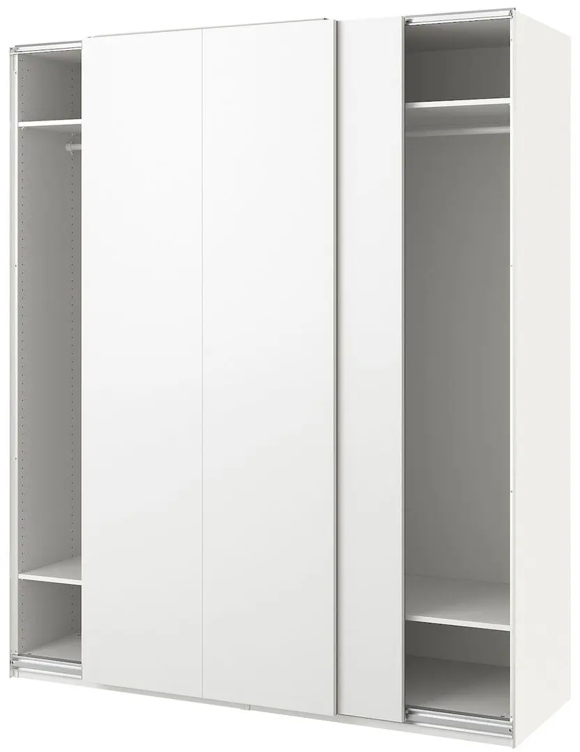 Dulap-cupe Ikea Pax/Hasvik bare/rafturi 200x66x236 (Alb)
