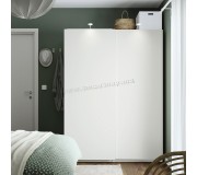 Шкаф-купе Ikea Pax/Hasvik штанги/полки/ящики 150x66x201 (Белый)