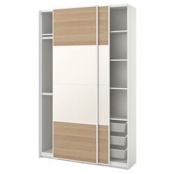Dulap-cupe Ikea Pax/Mehamn 150x44x236 (Aspect Stejar Antichizat/Alb)