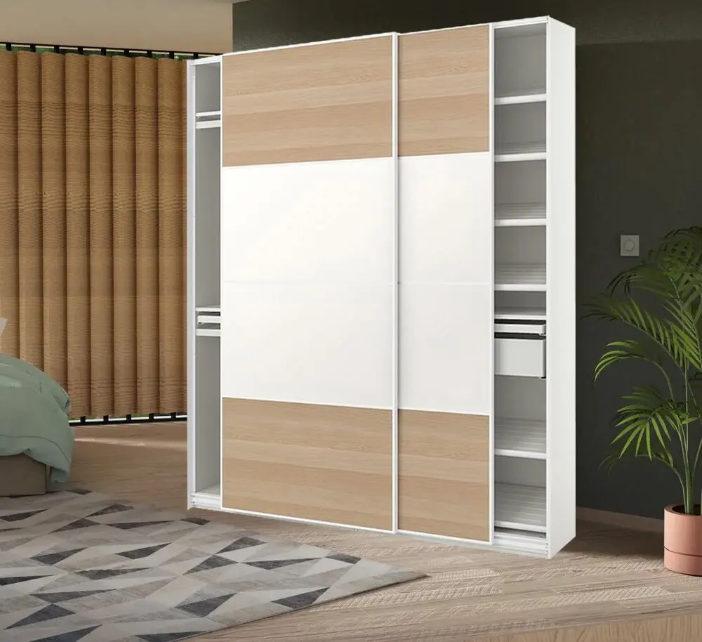 Dulap-cupe Ikea Pax/Mehamn 200x44x236 (Aspect Stejar Antichizat/Alb)