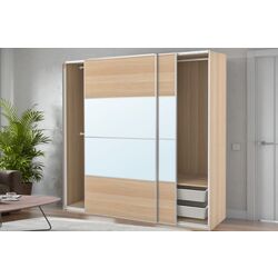 Dulap-cupe Ikea Pax/Mehamn/Auli 200x66x201 (Aspect Stejar Antichizat /Oglinda)