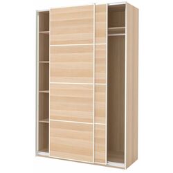 Dulap-cupe Ikea Pax/Mehamn rafturi/bara/2 fete 150x66x236 (Aspect Stejar Antichizat) Thumb