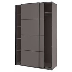 Dulap-cupe Ikea Pax/Mehamn rafturi/bara/2 fete 150x66x236 (Alb) Thumb