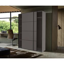 Dulap-cupe Ikea Pax/Mehamn rafturi/bara/2 fete 150x66x236 (Alb)