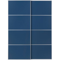 Dulap-cupe Ikea Pax/Mehamn rafturi/bare/cosuri 150x66x236 (Aspect Stejar Antichizat/Albastru) Thumb