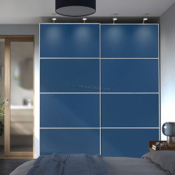 Dulap-cupe Ikea Pax/Mehamn rafturi/bare/cosuri 200x66x236 (Alb/Albastru)