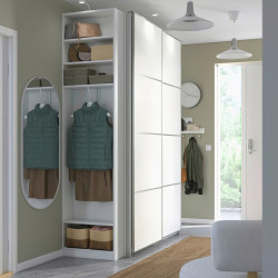 Dulap-cupe Ikea Pax/Mehamn rafturi/bare/cosuri/etajera 170x66x236 (Alb) Thumb