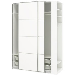 Dulap-cupe Ikea Pax/Mehamn rafturi/bare/cosuri/etajera 170x66x236 (Alb) Thumb