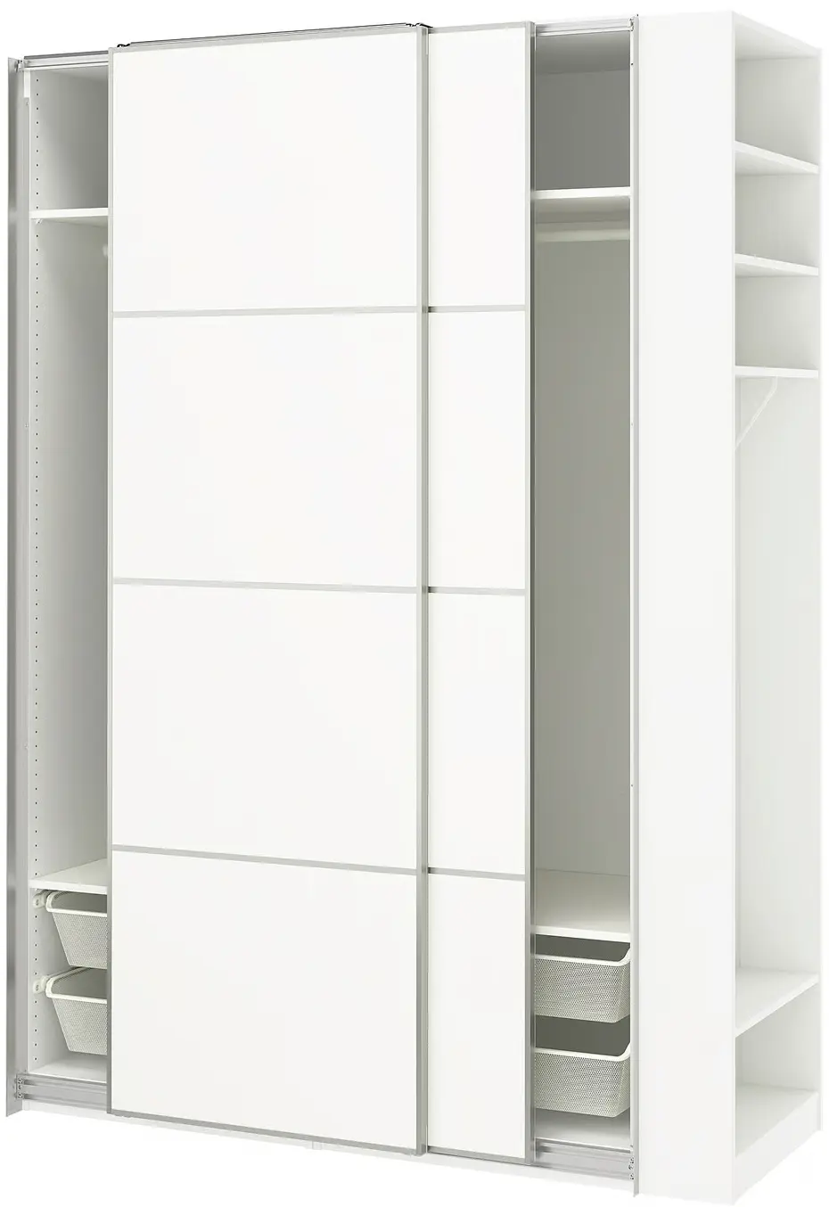 Dulap-cupe Ikea Pax/Mehamn rafturi/bare/cosuri/etajera 170x66x236 (Alb) - 4