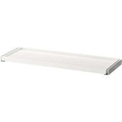 Dulap-cupe Ikea Pax/Mehamn rafturi/bare/sertar 200x44x236 (Alb/Aspect Stejar Antichizat) Thumb