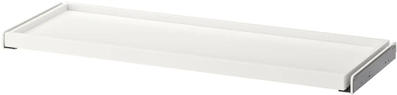 Dulap-cupe Ikea Pax/Mehamn rafturi/bare/sertar 200x44x236 (Alb/Aspect Stejar Antichizat)