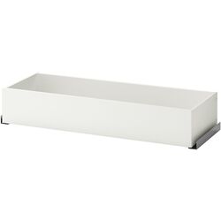 Dulap-cupe Ikea Pax/Mehamn rafturi/bare/sertar 200x44x236 (Alb/Aspect Stejar Antichizat) Thumb