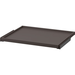 Dulap-cupe Ikea Pax/Mehamn rafturi/bare/sertare 150x66x236 (Gri inchis/Negru/Nuc) Thumb