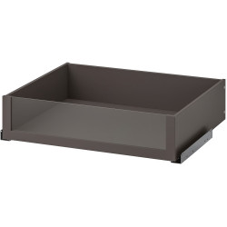 Dulap-cupe Ikea Pax/Mehamn rafturi/bare/sertare 150x66x236 (Gri inchis/Negru/Nuc) Thumb