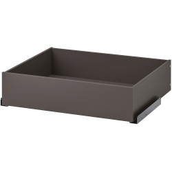 Dulap-cupe Ikea Pax/Mehamn rafturi/bare/sertare 150x66x236 (Gri inchis/Negru/Nuc) Thumb