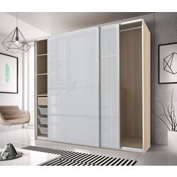 Dulap-cupe Ikea Pax/Svartisdal 200x66x201 (Aspect Stejar Antichizat/Alb Aspect Hârtie)