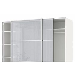Dulap-cupe Ikea Pax/Svartisdal rafturi/bara/sertar/oglinda 200x66x236 (Alb/Aspect Hartie) Thumb
