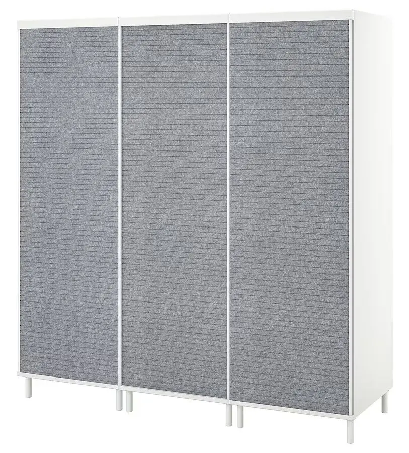 Dulap-cupe Ikea Platsa 180x57x191 (Alb Larkollen/Gri Inchis)