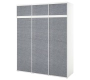 Шкаф-купе Ikea Platsa 6 дверей 180x57x221 (Ларколлен Белый/Темно-серый)