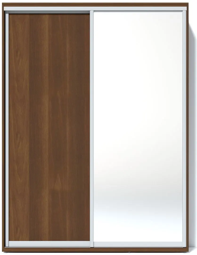 Шкаф-купе Fabrik Home 1600 1 зеркало (Орех Темный)
