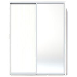 Шкаф-купе Fabrik Home 1600 1 зеркало (Ясень Белый)