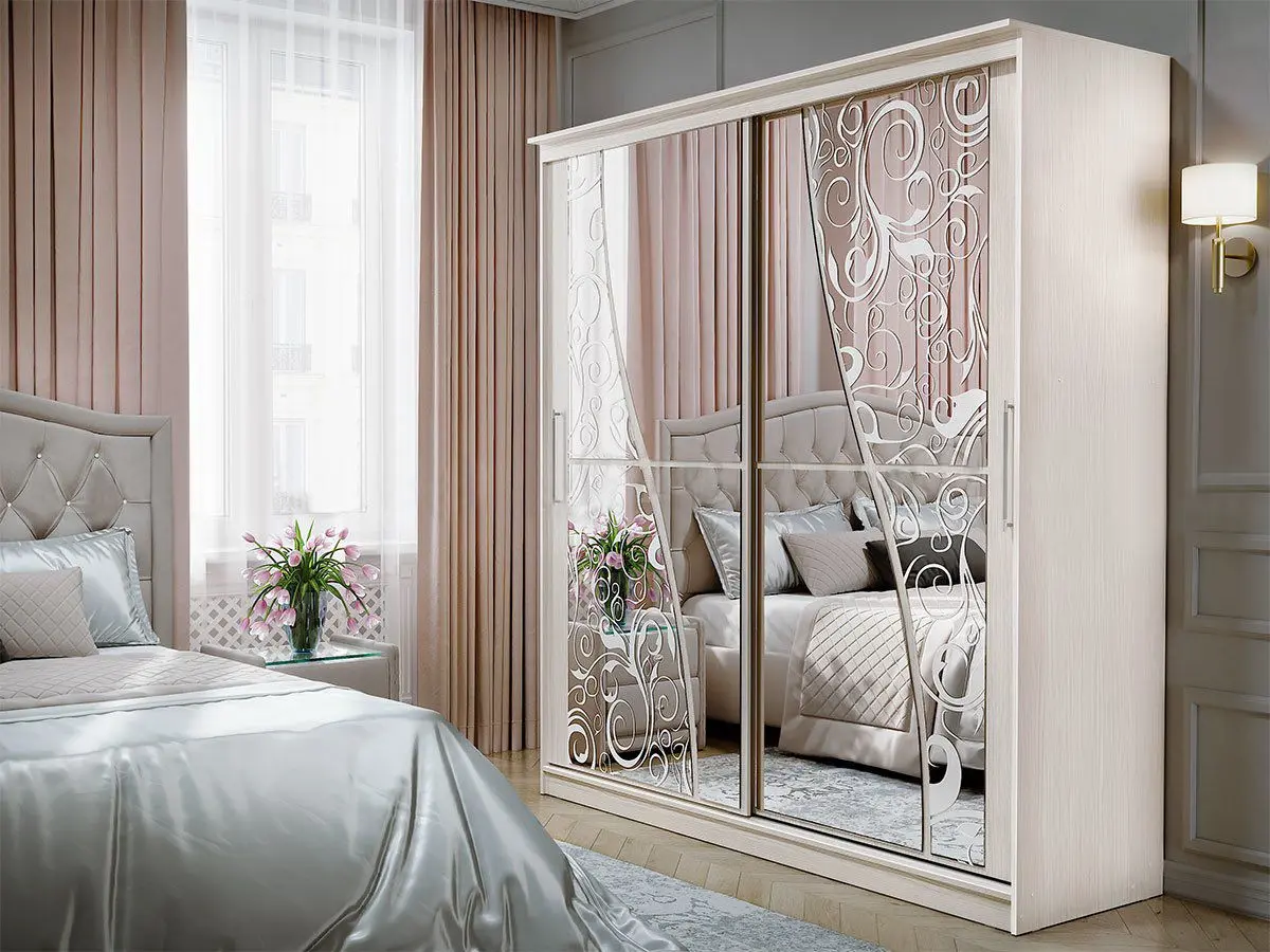 Шкаф-купе Миф Элегант 2 1.5м (Сандал Светлый) - 2