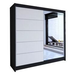 Dulap-cupe Mirjan24 Bar III/Talin III (Black/White)