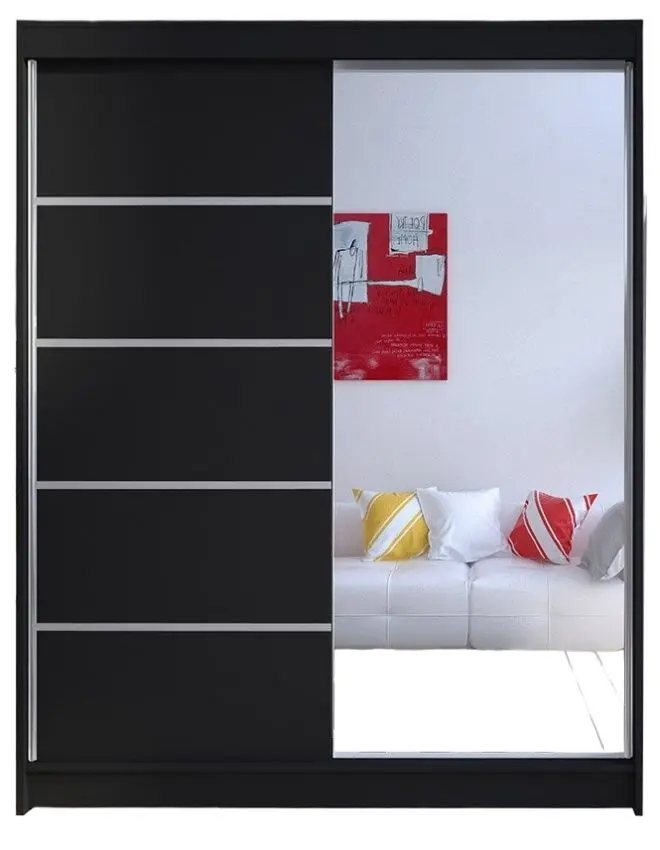 Dulap-cupe Mirjan24 Belgia III/Camino III (Black)