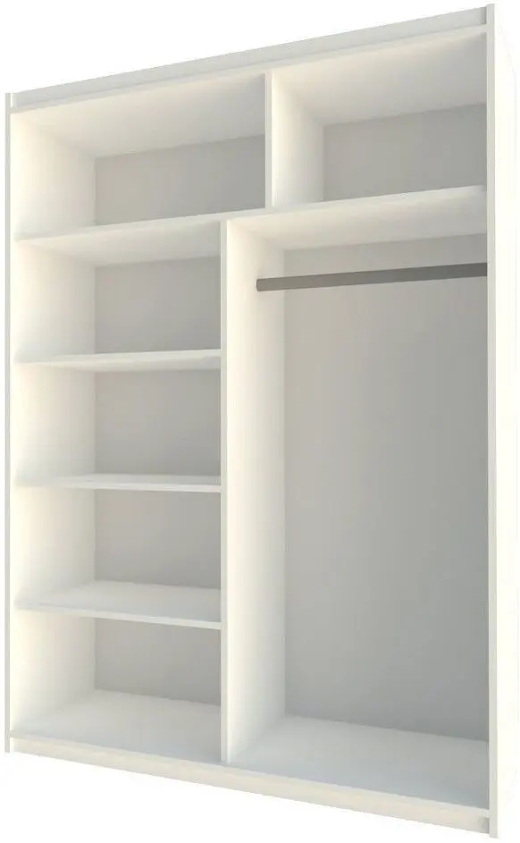 Dulap-cupe Mirjan24 Bercy/Paris 160x215x61 (White) - 2