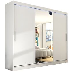 Шкаф-купе Mirjan24 Dasto/Aston I с LED освещением (White) Thumb