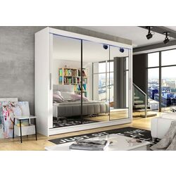 Dulap-cupe Mirjan24 Dasto/Aston III cu LED iluminare (White)