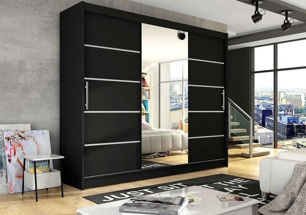 Шкаф-купе Mirjan24 Dasto/Aston VI (Black)