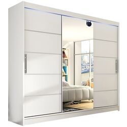 Шкаф-купе Mirjan24 Dasto/Aston VI с LED освещением (White) Thumb