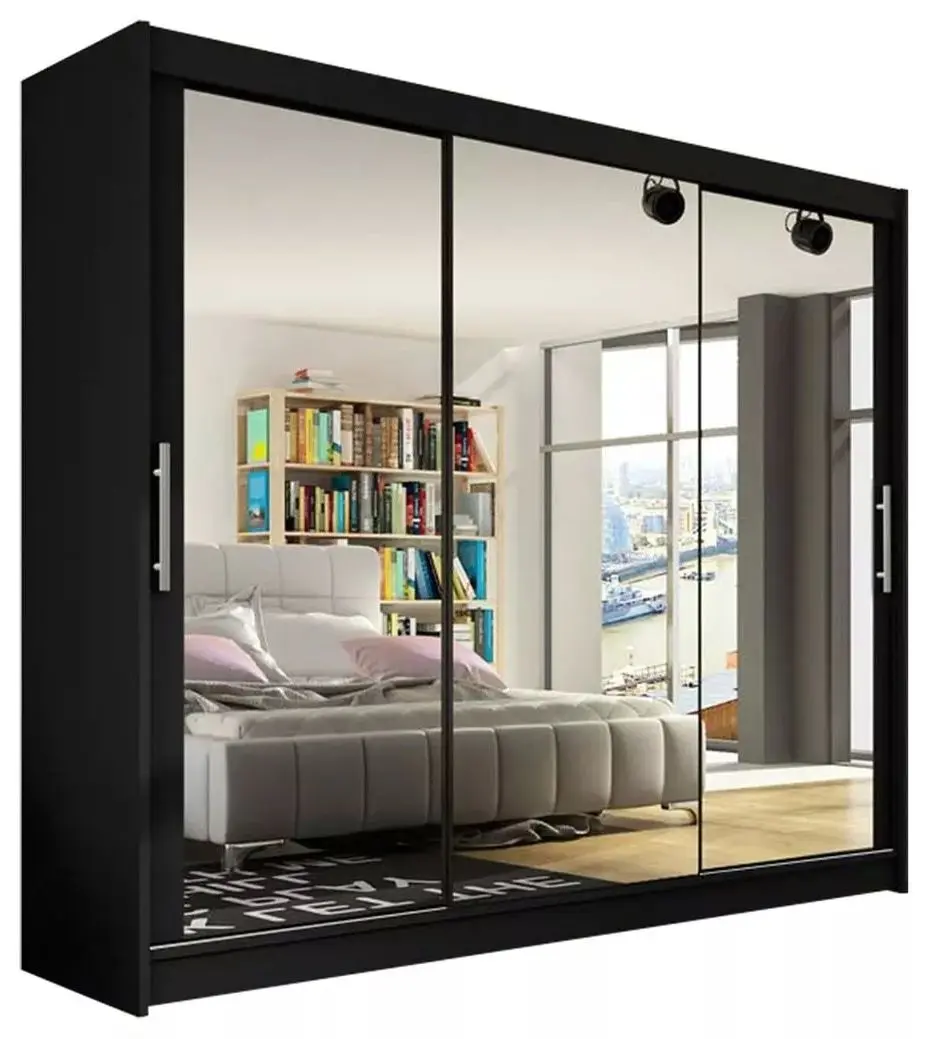 Dulap-cupe Mirjan24 Dasto III/Aston III (Black)