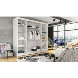 Dulap-cupe Mirjan24 Dasto/Aston III LED 250x215x58 (White) Thumb