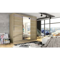 Шкаф-купе Mirjan24 Dasto VI/Aston VI c LED подсветкой (Sonoma Oak) Thumb