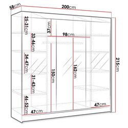 Dulap-cupe Mirjan24 Genewa III/Derby III (White) Thumb