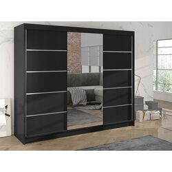 Dulap-cupe Mirjan24 Genewa VI/Derby VI (Black) Thumb