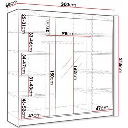 Dulap-cupe Mirjan24 Genewa VI/Derby VI (Black) Thumb