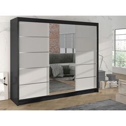 Шкаф-купе Mirjan24 Genewa VI/Derby VI (White/Black) Thumb