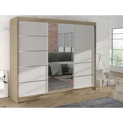 Шкаф-купе Mirjan24 Genewa VI/Derby VI (White/Sonoma Oak) Thumb